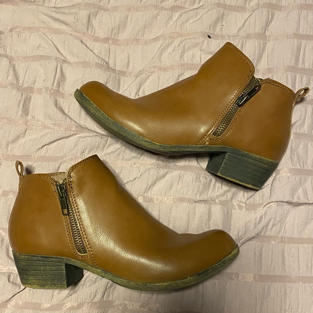 Chestnut brown ankle boots